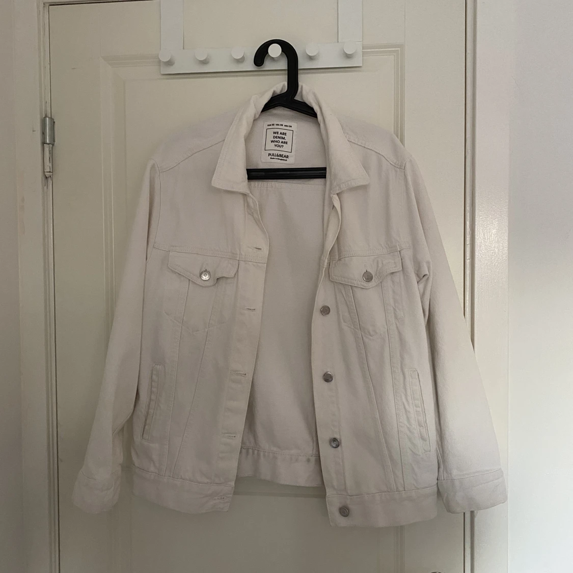 Vit Jeansjacka