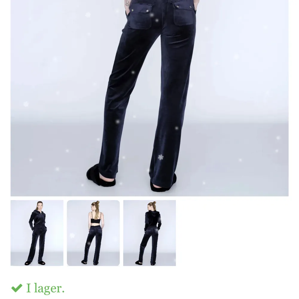 Säljer dessa super fina juciy byxor i färger night sky. Säljes pågrund av behov av mer plats i garderoben:). Jeans & Byxor.