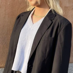 Blå stickad väst - Från Zara! Storlek S