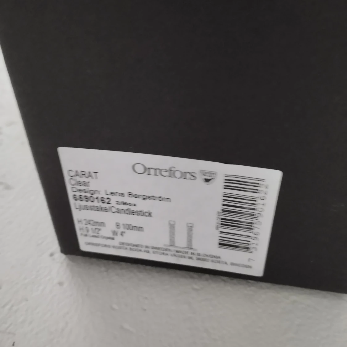 Orrefors ljusstakar från kostaboda caraten  - 91