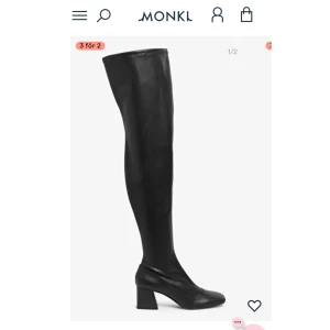 Over the knee boots (monki)  - Svarta stövlar från monki (nyskick) använda endast en gång. Storlek 37