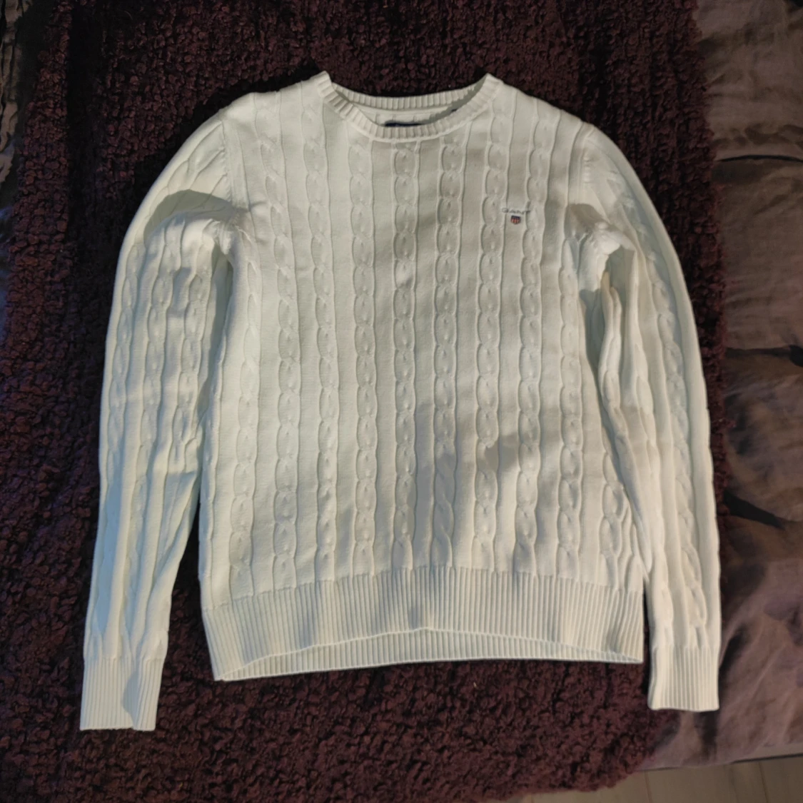 Gant Vit stickad tröja