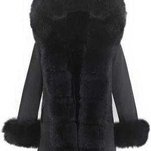 Lea Marie Bubble Parka  - Lea Marie Bubble Parka XS, krage i 100 % äkta päls, rock, pälsfläta