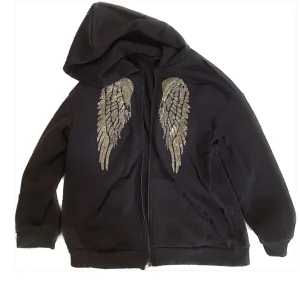 Rhinestones hoodie - Marinblå rhinestones hoodie💙 storlek m 199kr + frakt Finns fler bilder ifall det skulle behövas🥰