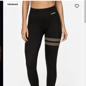 Stronger tights, strl xs - Stringer signature tights i nyskick🥰prickarna på benet ser vita ut på bilden men dom är guldiga❤️ !djur finns i huset!