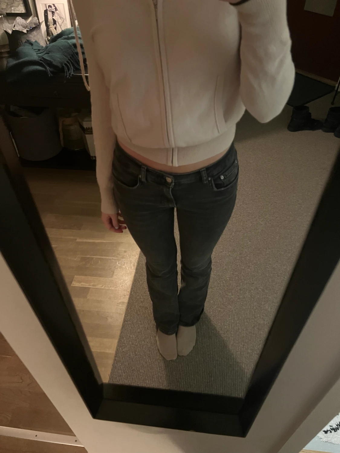 Soft goat zip hoodie