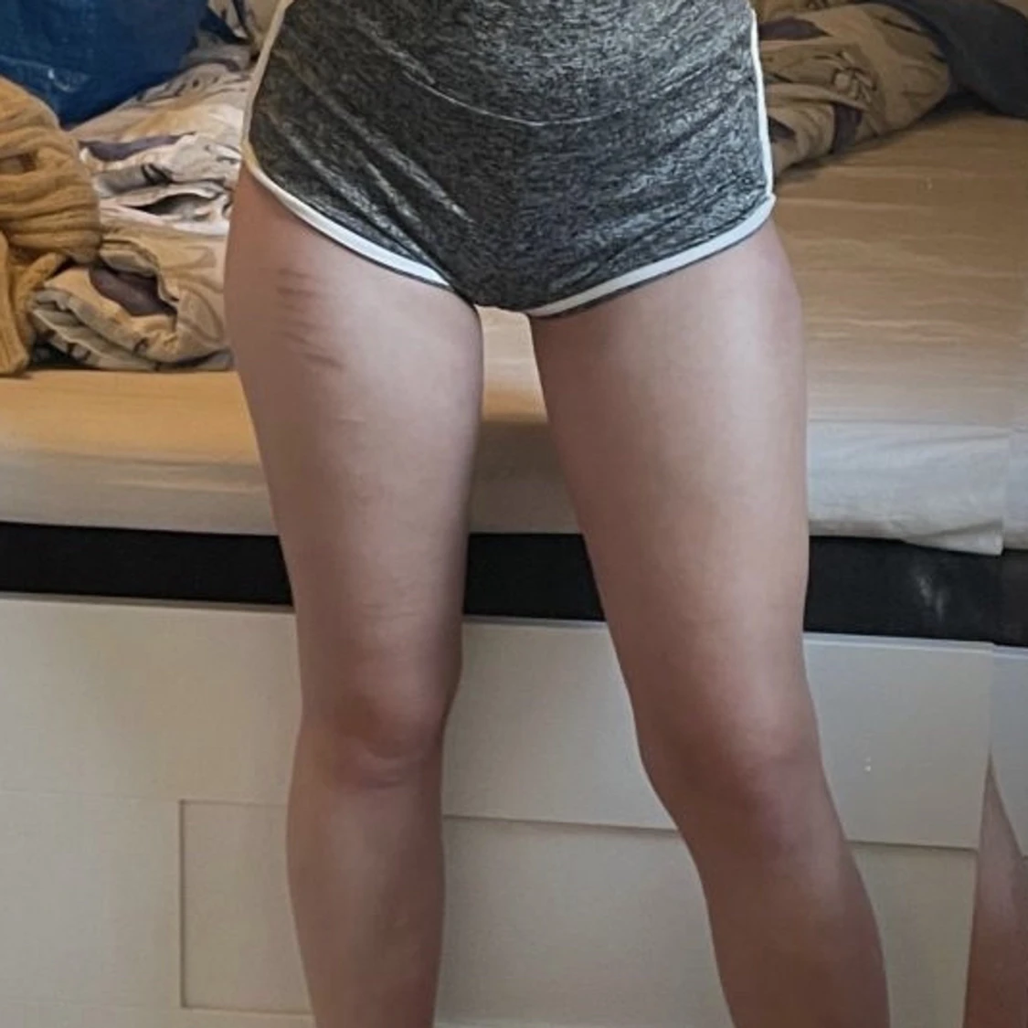 Grå pyjamas shorts  - 90