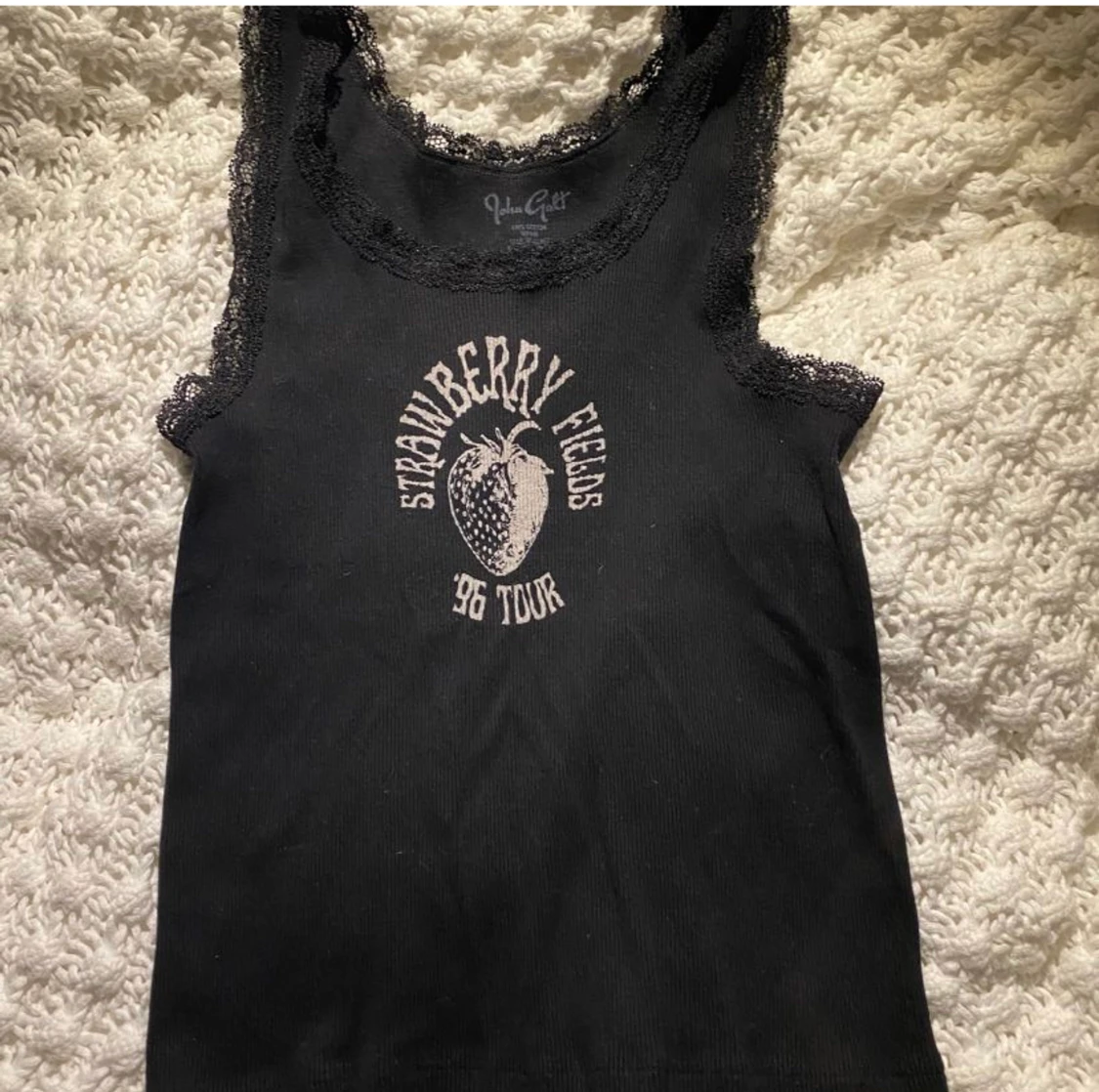 Svart graphic tank top - 90