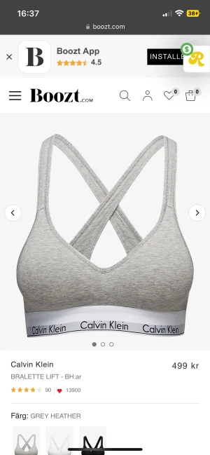 Bh - Bh från ck. Storlek S. Köpt för 499kr