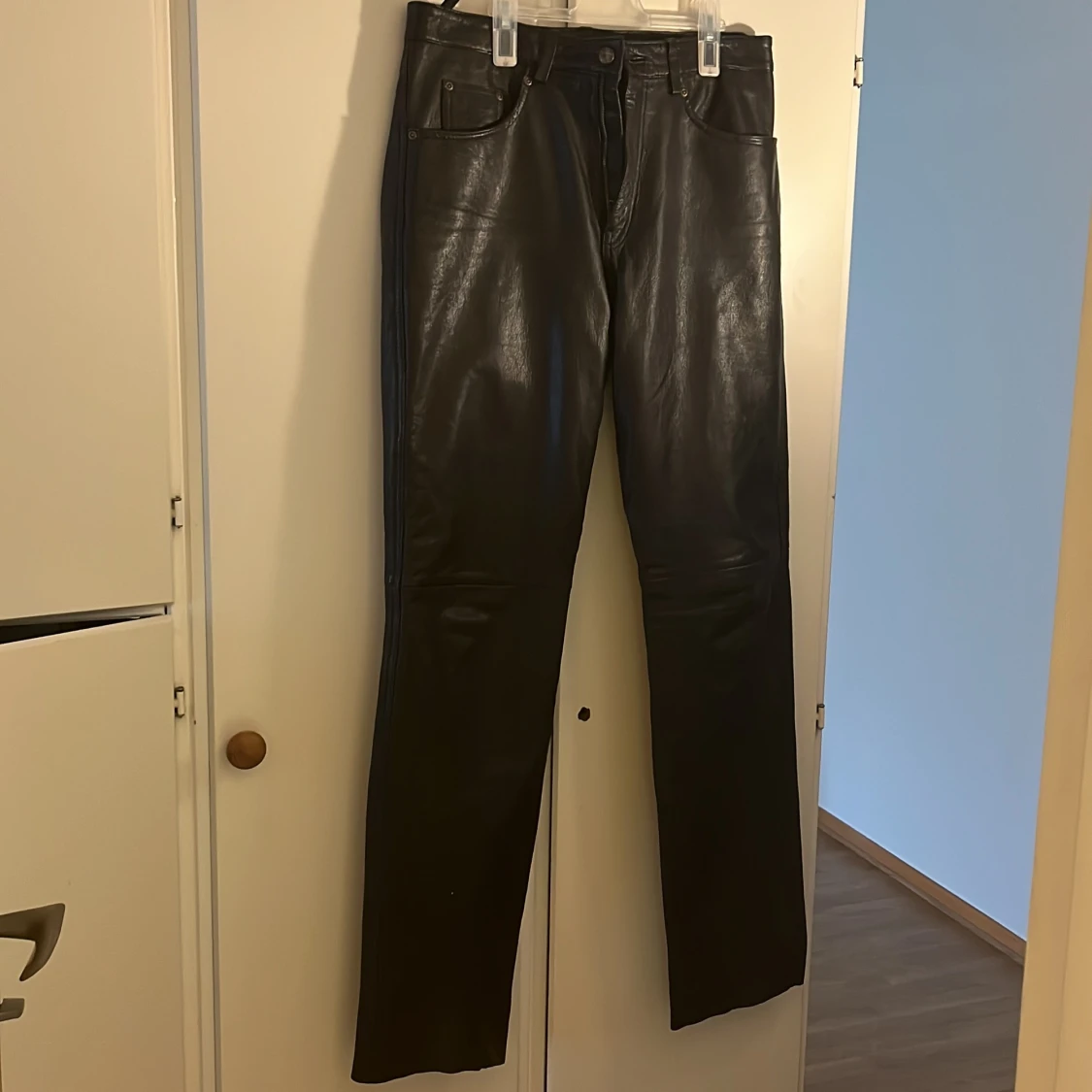 Läder Byxor storlek 34