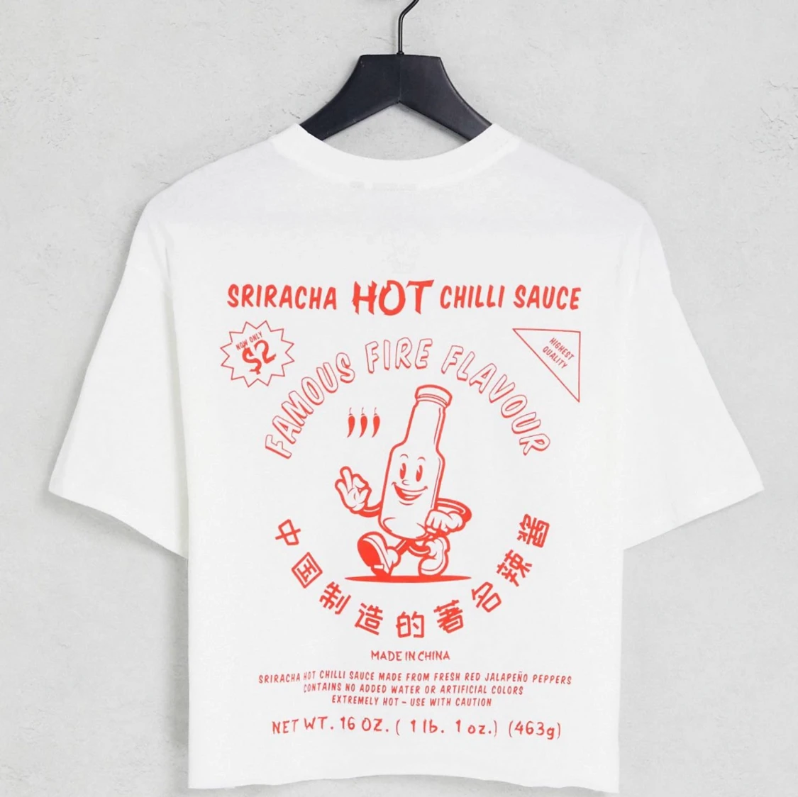 Sriracha tshirt oversize  - 90