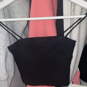 Svart linne - Fint svart linne från gina tricot i stolek xs som är i nytt skick🤍endast testats men var för liten på mig. FRAKTEN INGÅR!❤️‍🔥