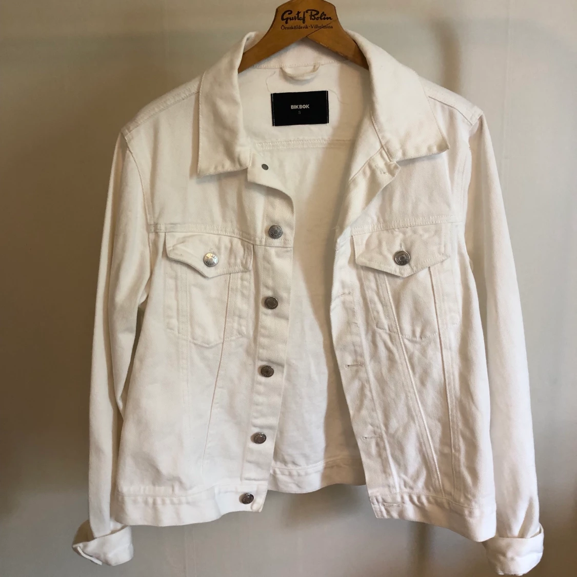 Vit jeansjacka