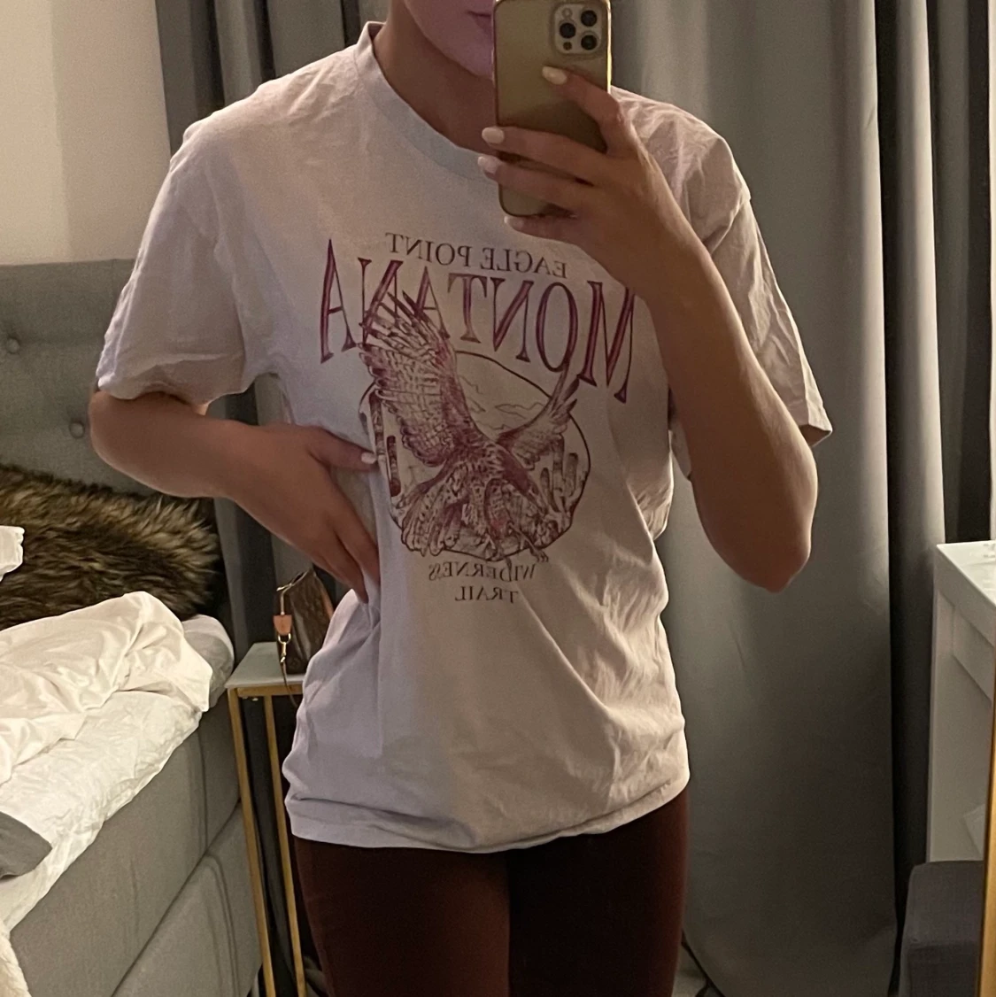 Rosa oversized t-shirt storlek s