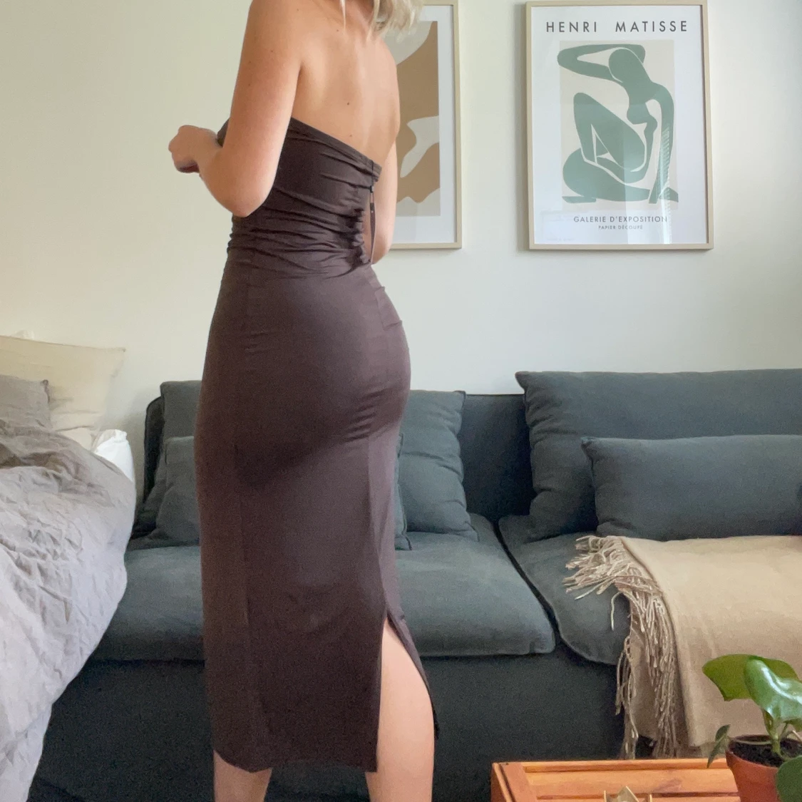 Brun Tubklänning Missguided - 90