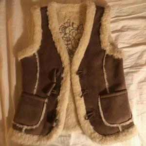 70s väst - Fake mocka! Nyskick 