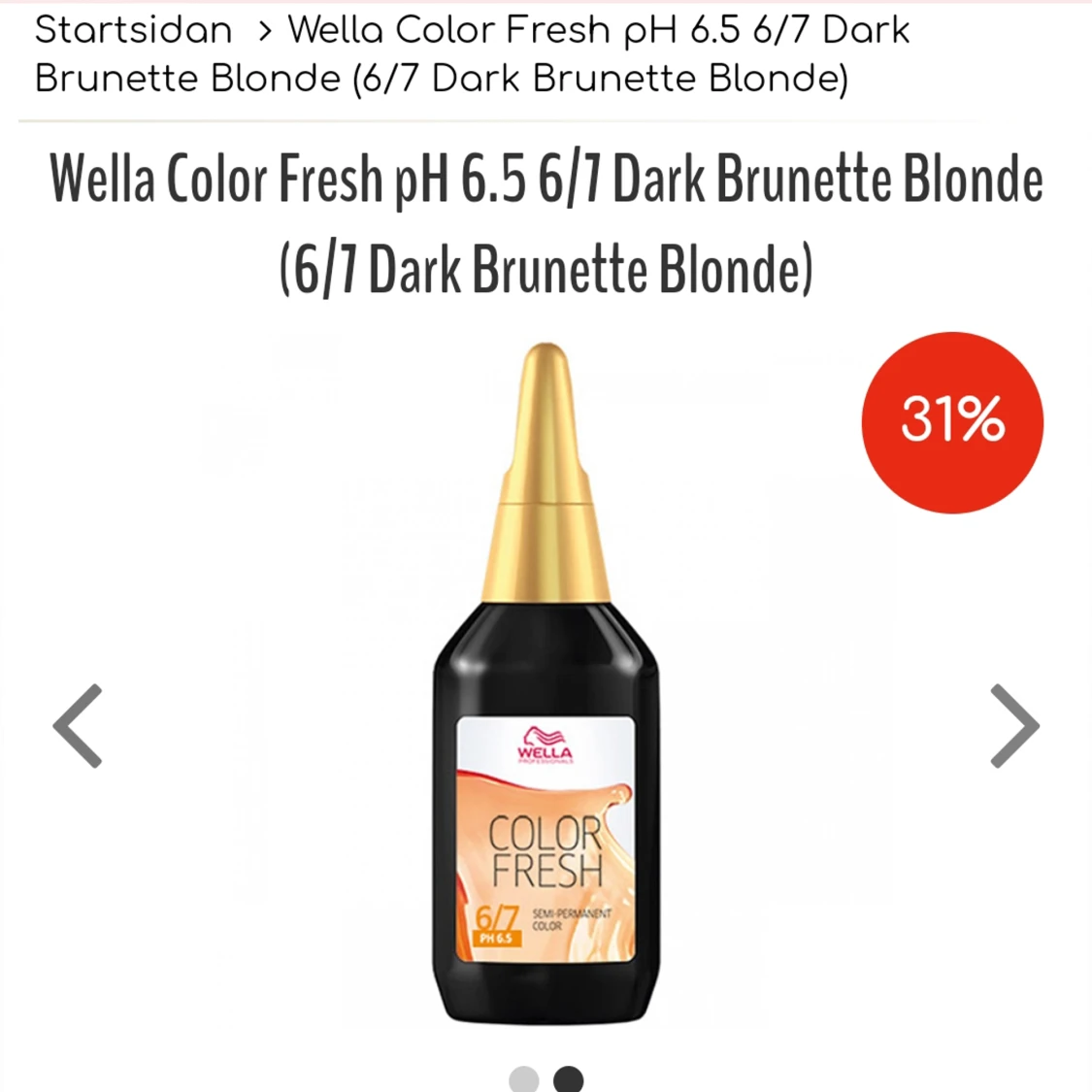 Wella colour fresh 6/7 ,2pkt