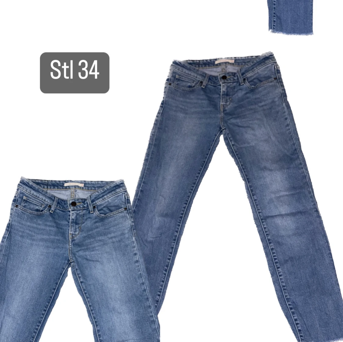 Ljusblåa jeans - 90