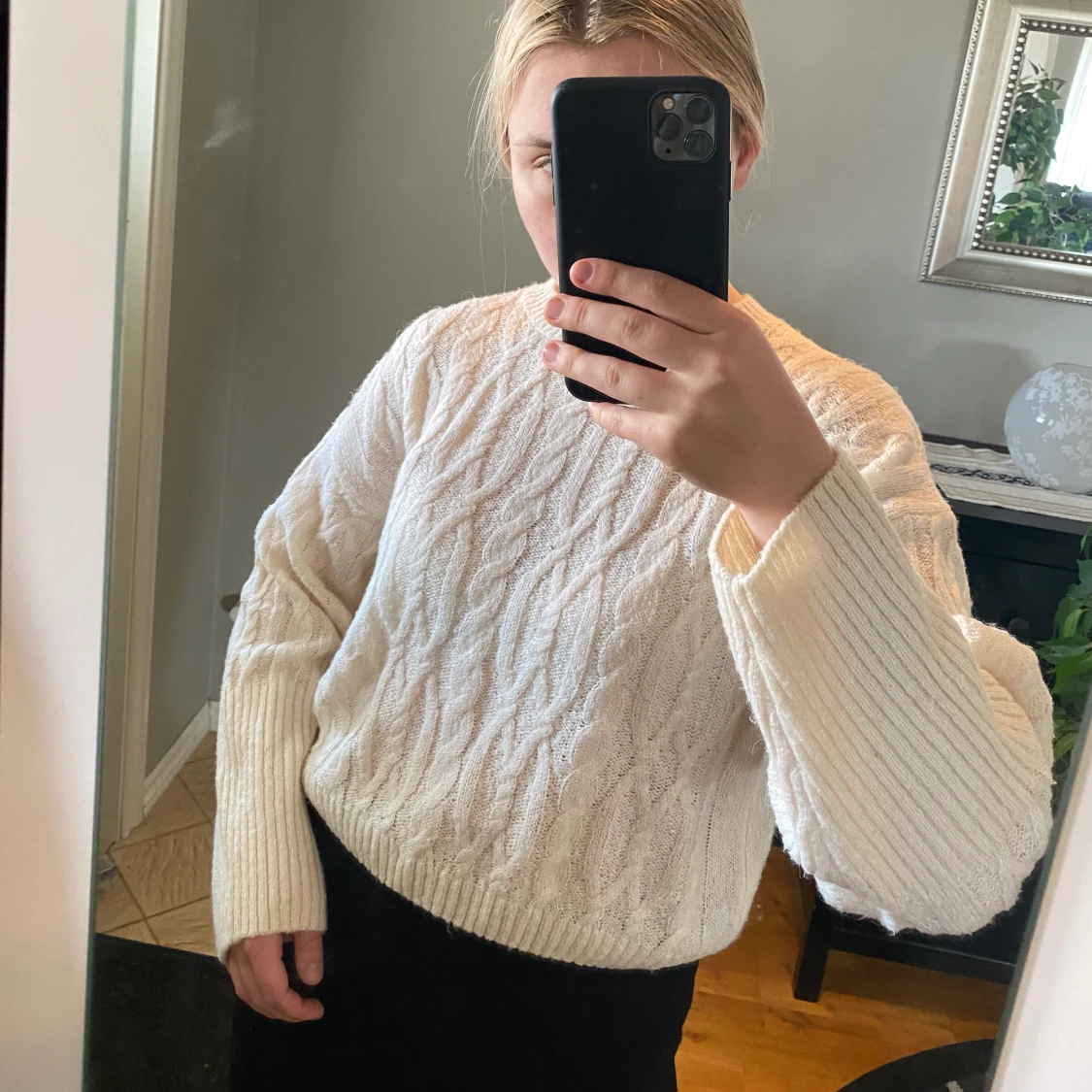 Långärmad tröja strl S