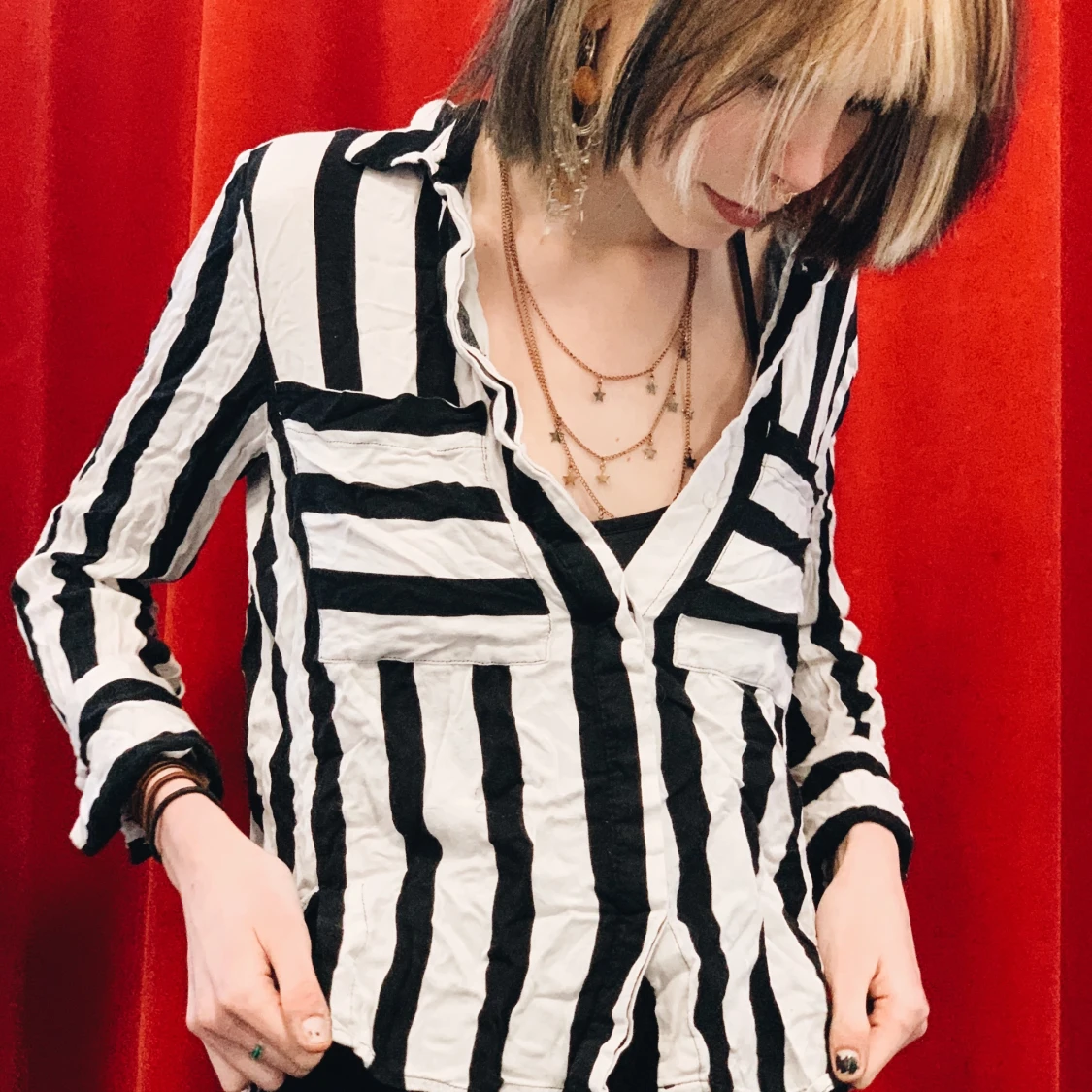 Mango randig blus - 90