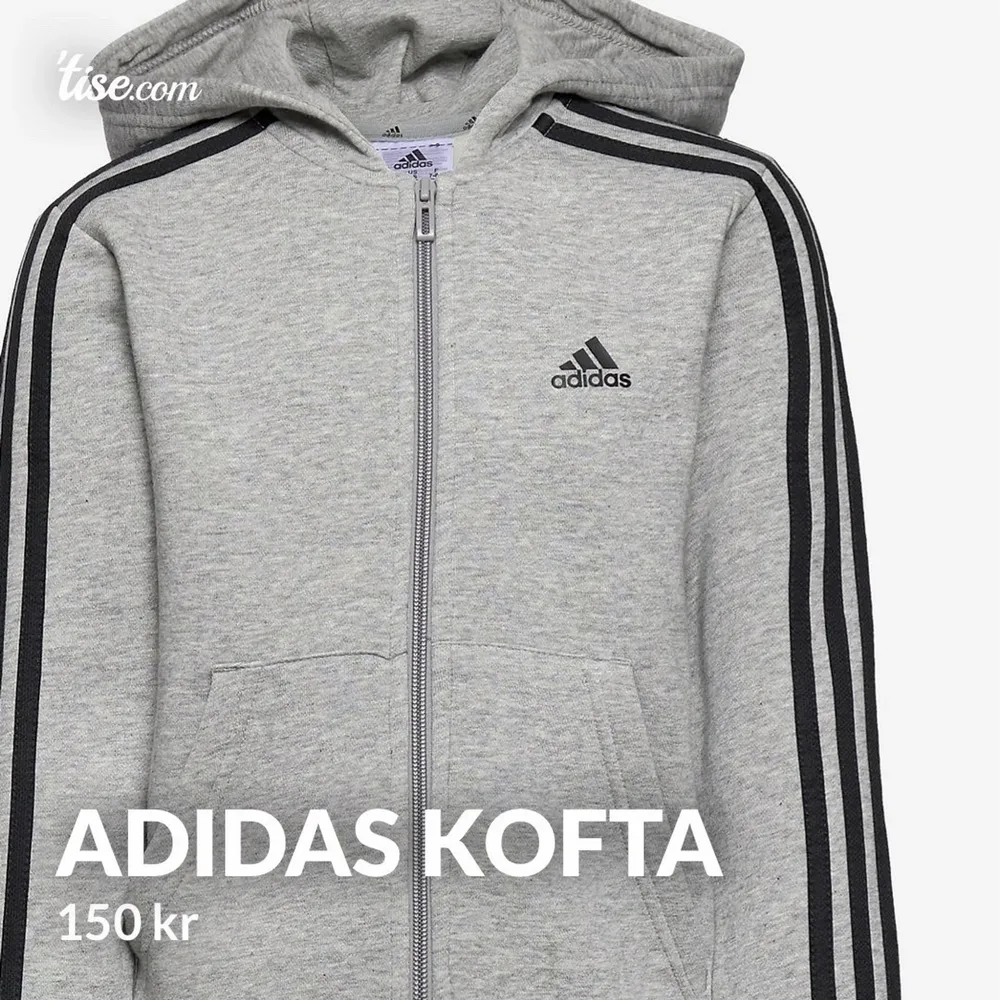 Helt ny Adidas kofta storlek M. Nypris 550, säljer för 150+100kr frakt . Tröjor & Koftor.