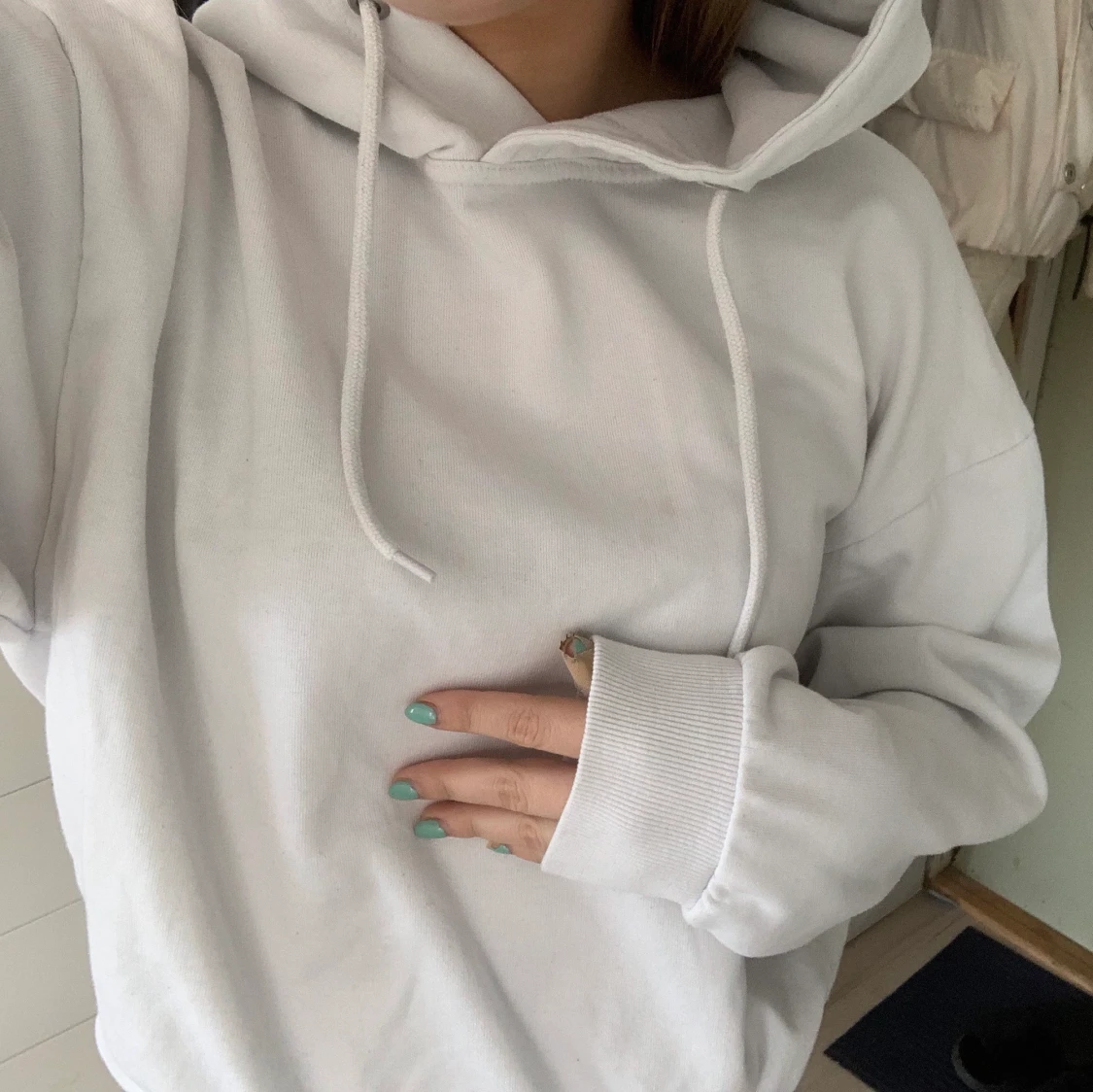 Vit basic hoodie🙌🏻 - 91
