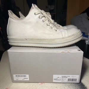 Rick Owen  - Rick owen DRKSHDW Chalk White Ramones Low