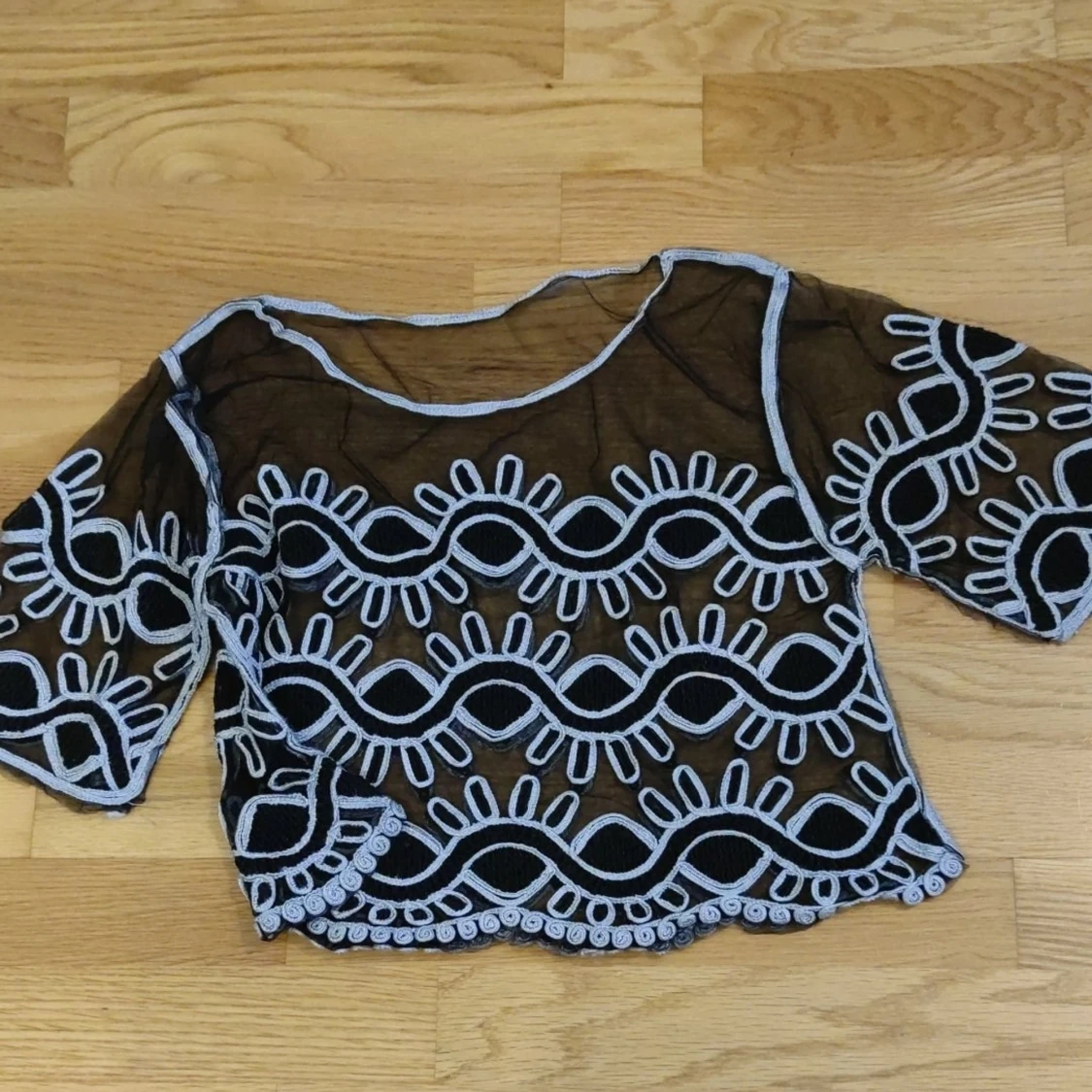 Svart Mesh tröja, Size S