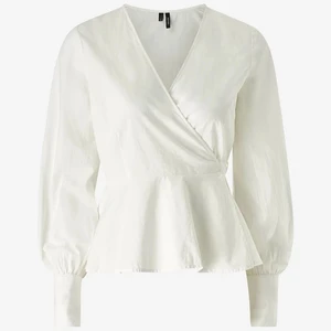 Omlottblus Vero Moda - Vit omlottblus från Vero Moda i storlek S.