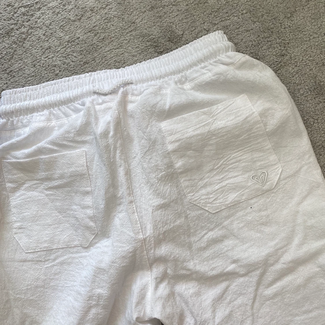 Vita linnebyxor  - 90