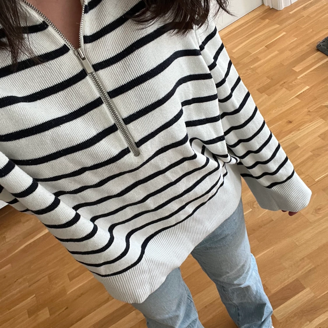 Stickad långärmad - 90