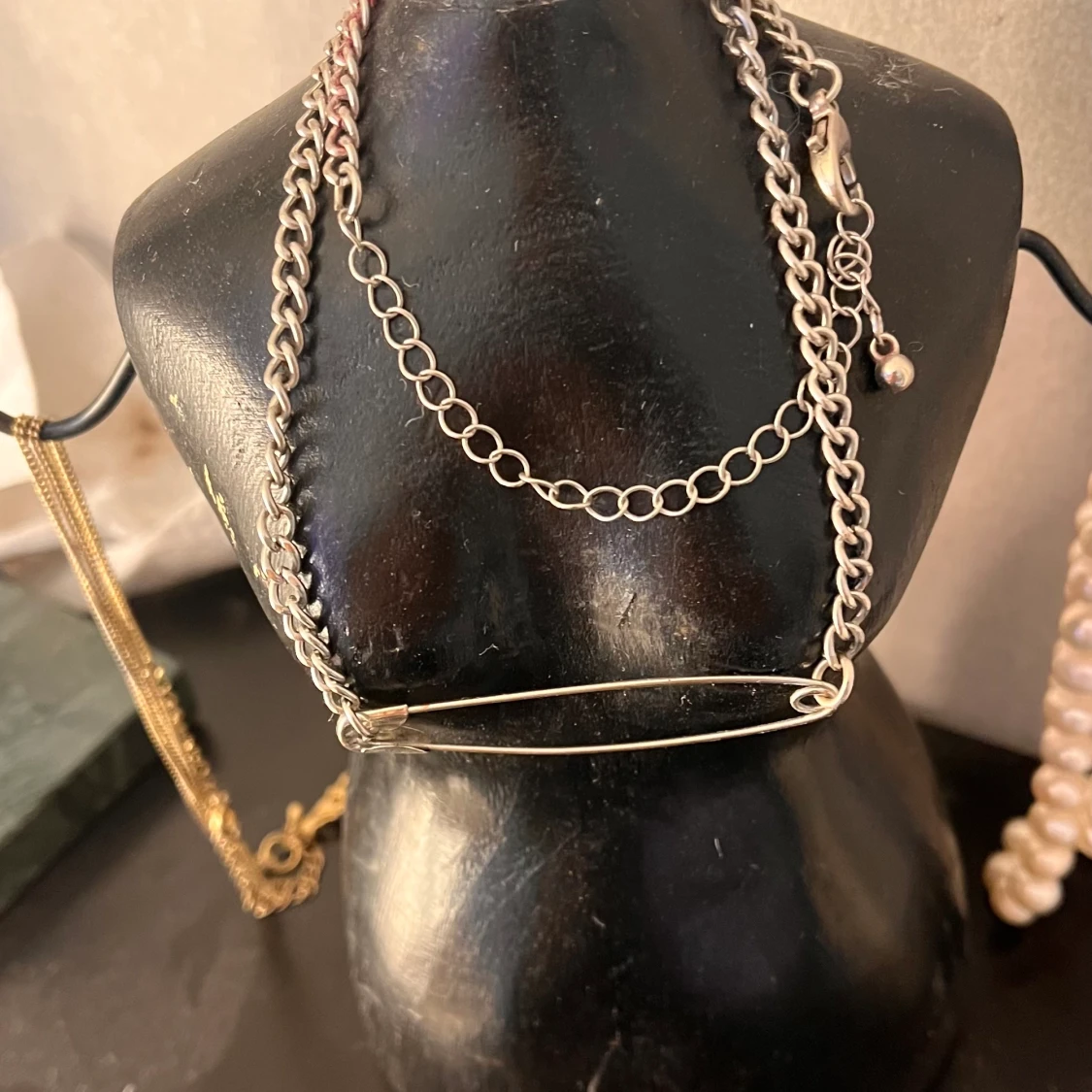 Silver halsband  - 90