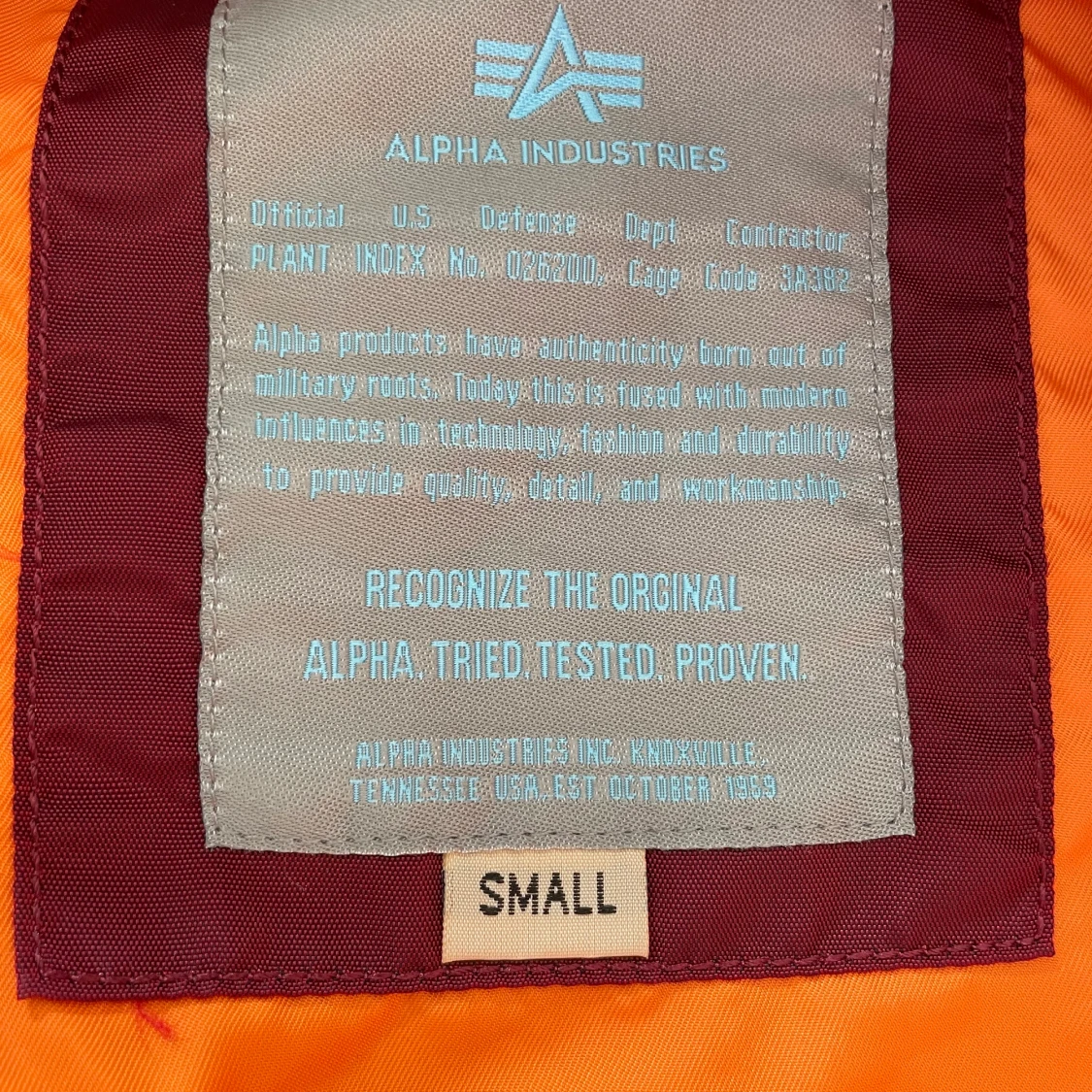 Jacka från Alpha industries S - 91