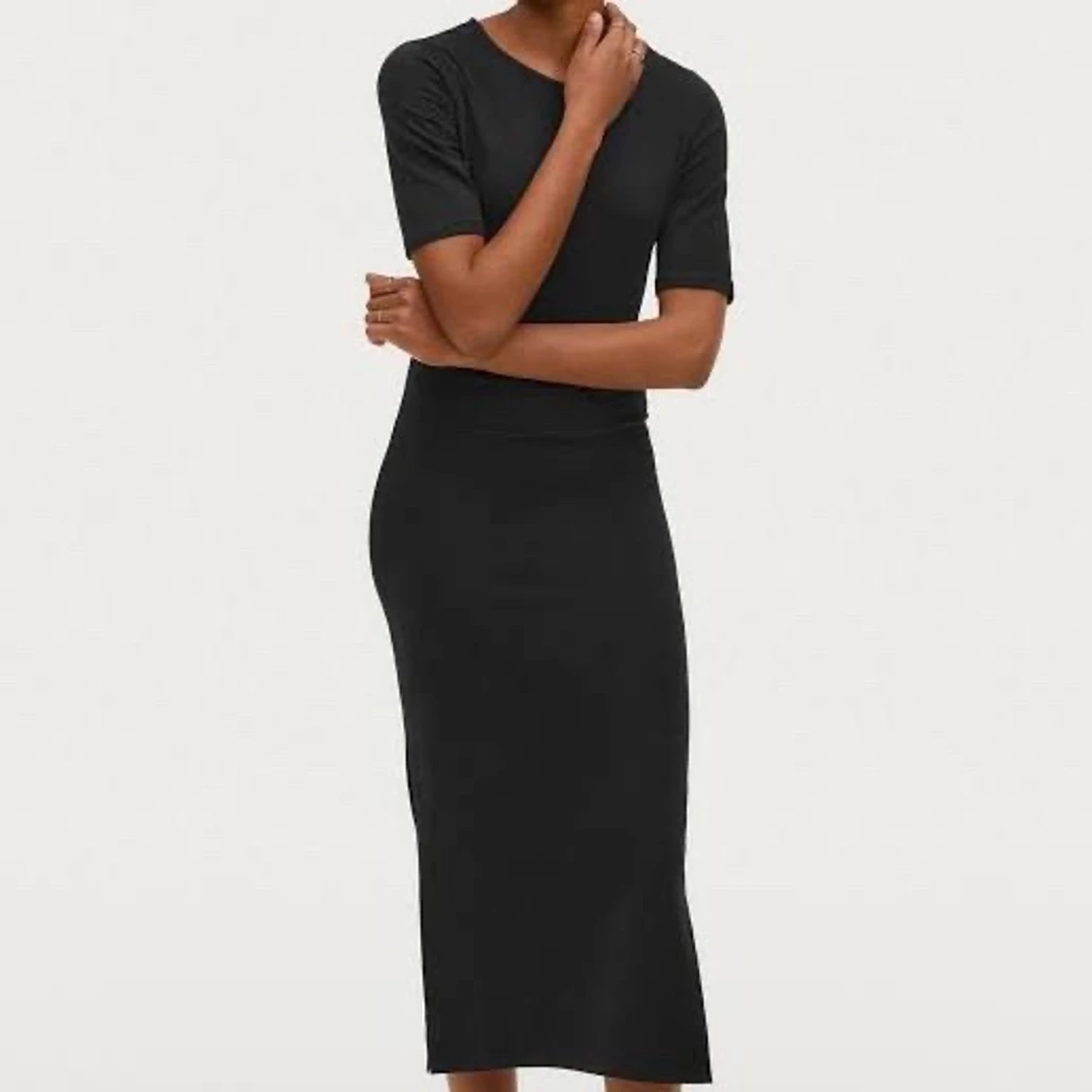 Tight lång T-shirtklänning