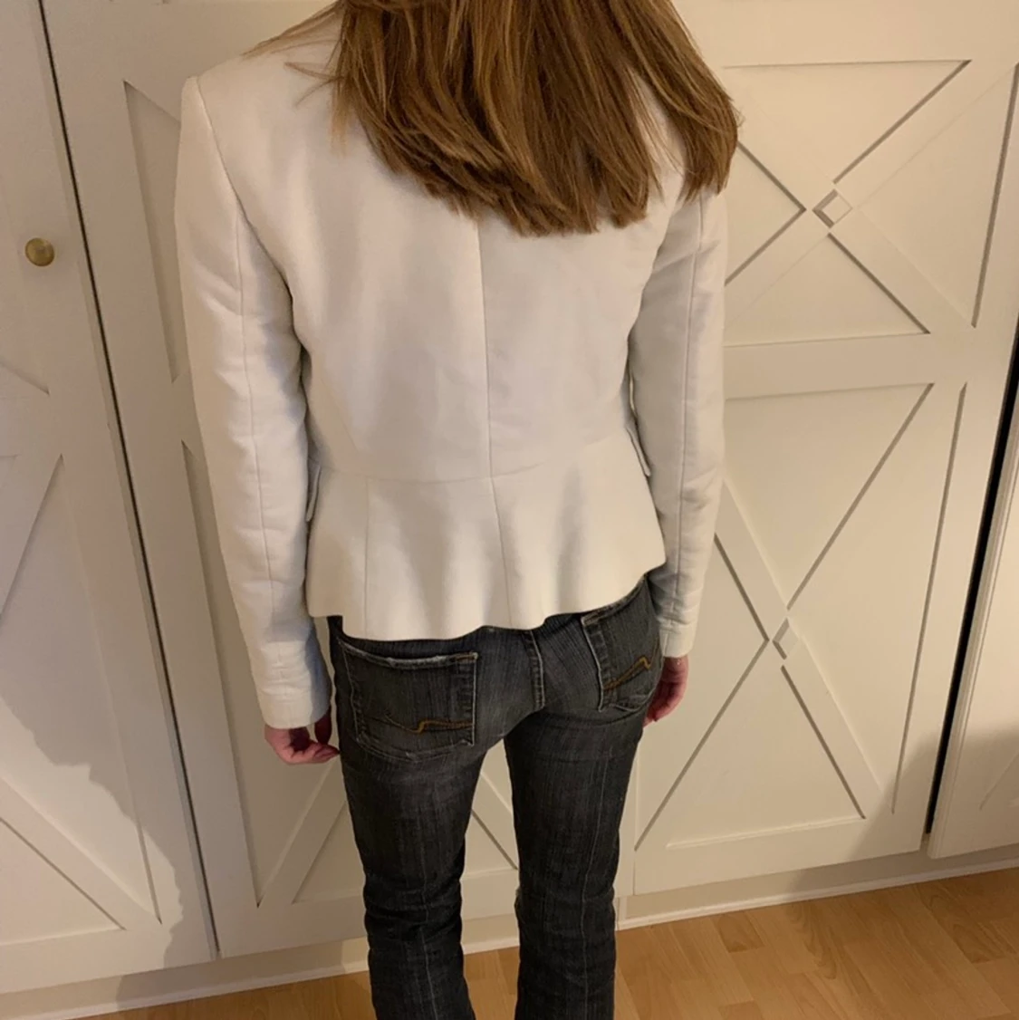 Vit Skepparkavaj  - 90