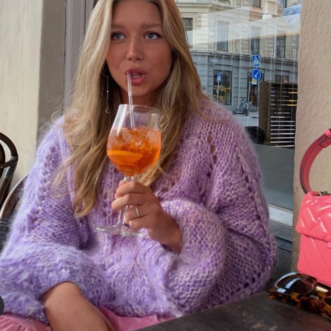 Rosa Ganni Julliard tröja💘