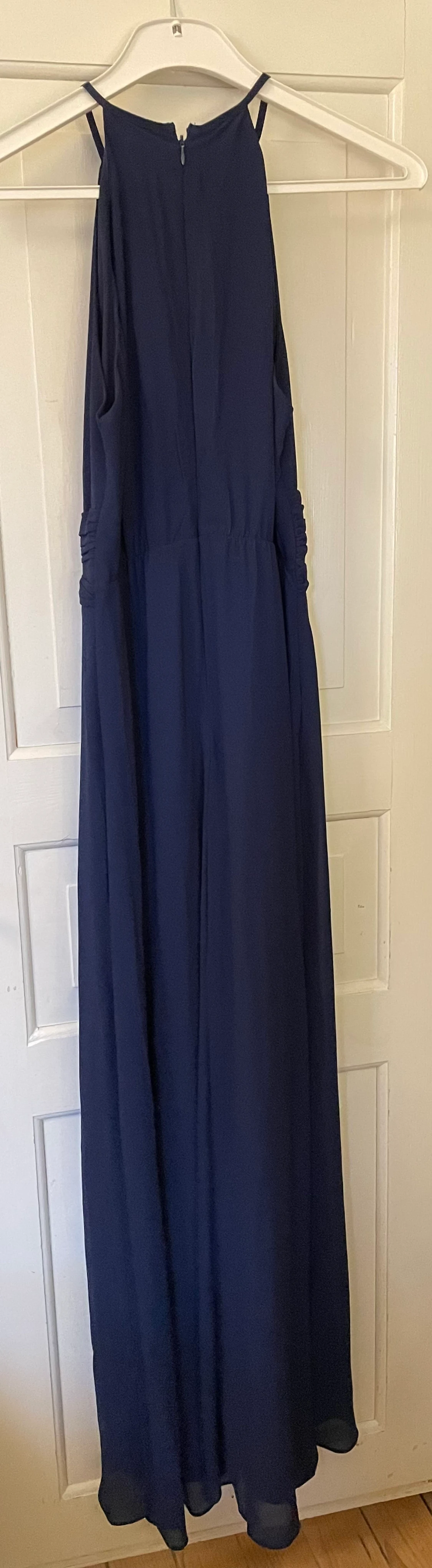 Marinblå balklänning, storlek 38