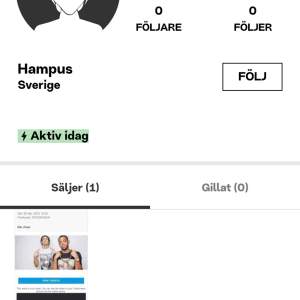 Hej, denna kille som döpt sig själv till Hampus, lurar folk på biljetter. Nästan överallt. Speciellt på facebook. 