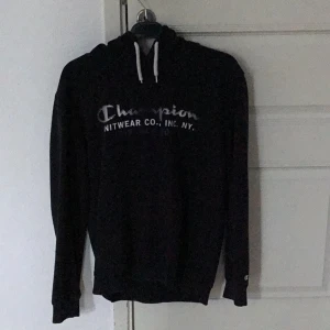 CHAMPION  - Tröjan har använts ett tag. Jag vill sälja den eftersom jag inte använder den längre och så att någon annan kan istället använda den och tycka om den. Tröjan är i storlek L men den är liten i storlek. 