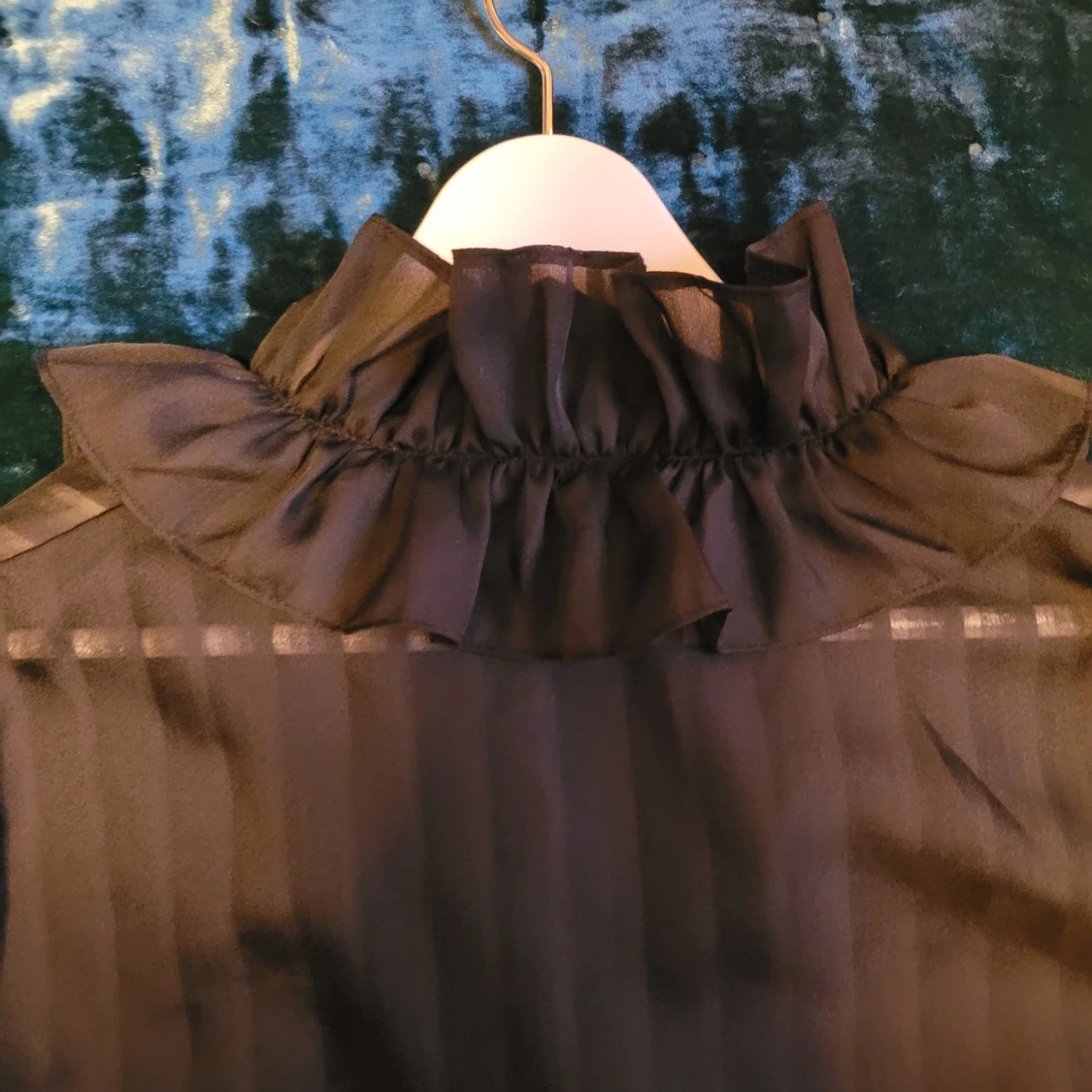 STRIPED COLLAR BLOUSE - 91