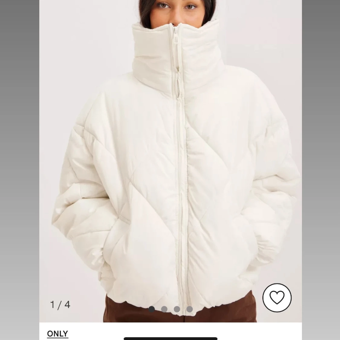 ONLY Vit Vinterjacka 