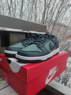 Nike dunk low armory navy  - Nike dunk low armory navy ✨ Storlek 43👍 Box✅ Köpta på SNKRS📈 Creaseskydd går att köpa till om man vill 👑 Funkar med antingen byten eller pengar🔁 Nypris 1700kr💰