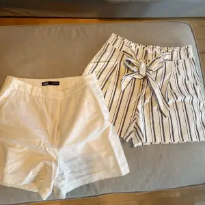 Två par shorts från zara som ej kommer till användning, båda i storlek M. Säljer båda tillsammans för 50kr. Hör av dig vid frågor💕
