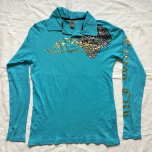 Ed hardy - Ed hardy tröja med tryck på framsidan, baksidan och ärm, unisex