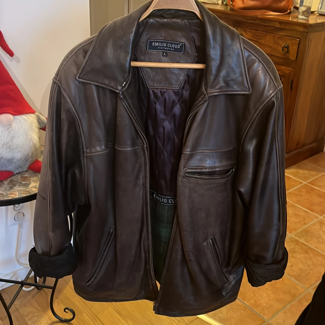 Oversize skinnjacka - 91