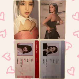 Twice photocard  - 55kr för mina, 50 för jihyo 30 för id kort