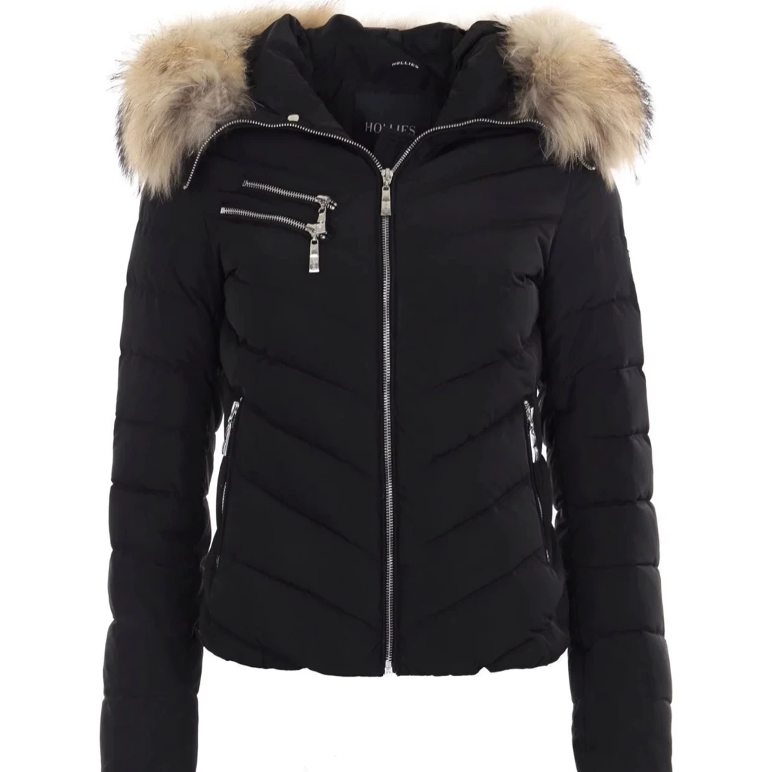 Svart Hollies Chatel jacka silver