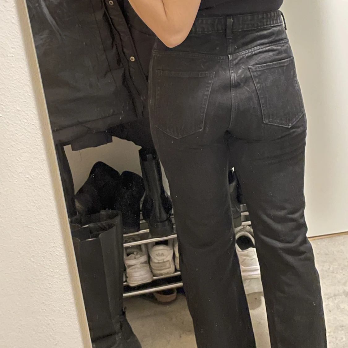 Svart/grå jeans - 91