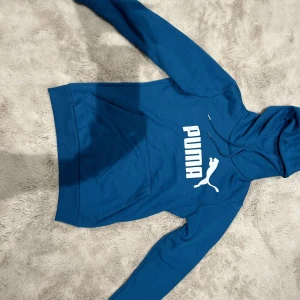 Blåa Puma hoddie  - Blå Puma hoddie, aldrig använd, extremt skön i tyget, ny pris 499