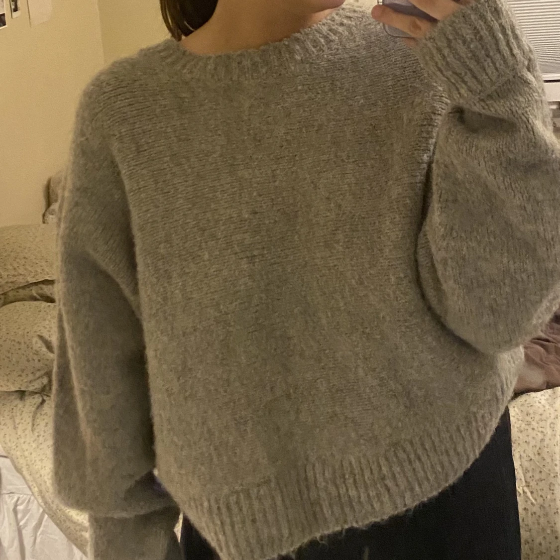 varm stickad tröja - 90